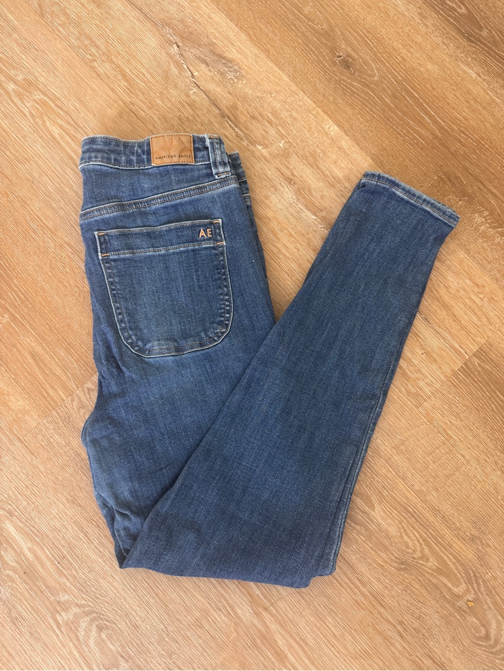 American Eagle Outfitters Women's Skinny Jeans - Blue Denim